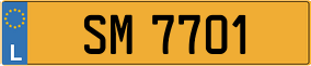 Truck License Plate